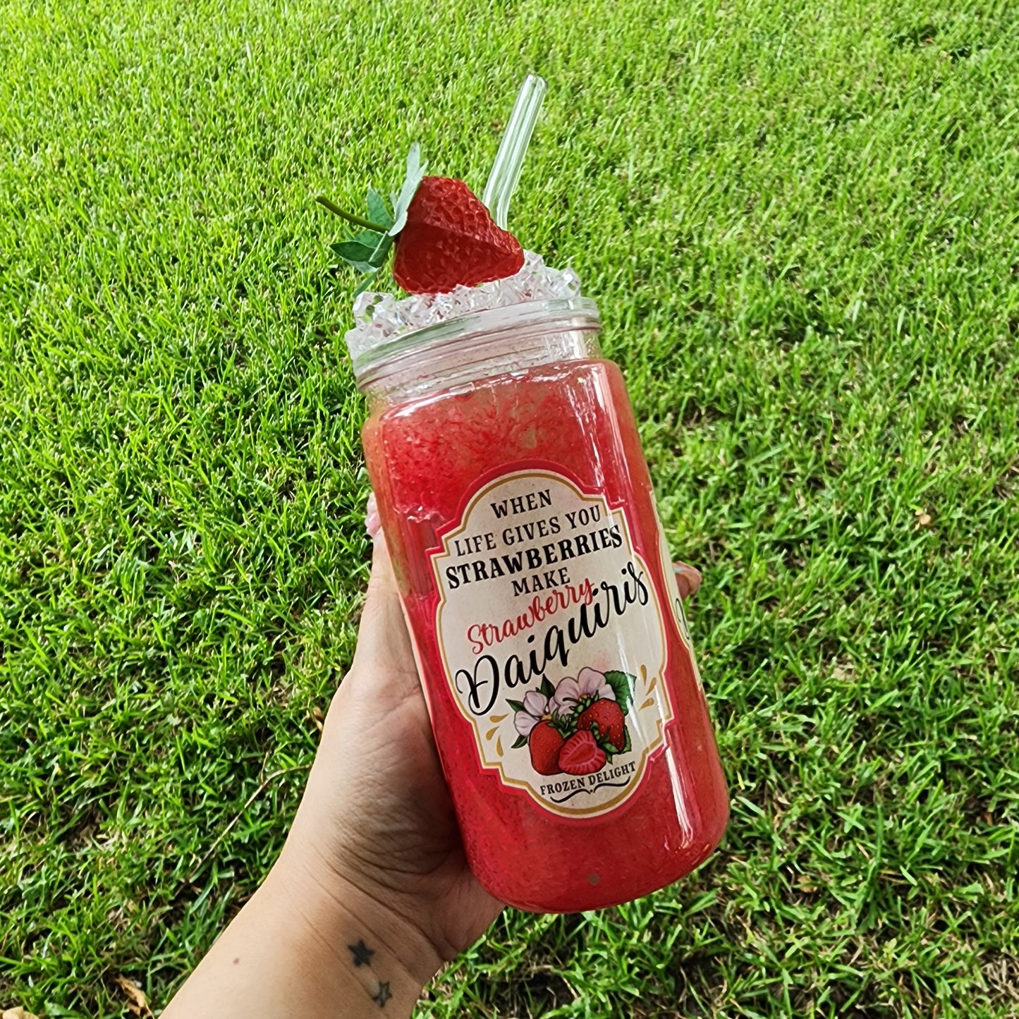 Strawberry Daiquiri Snowglobe