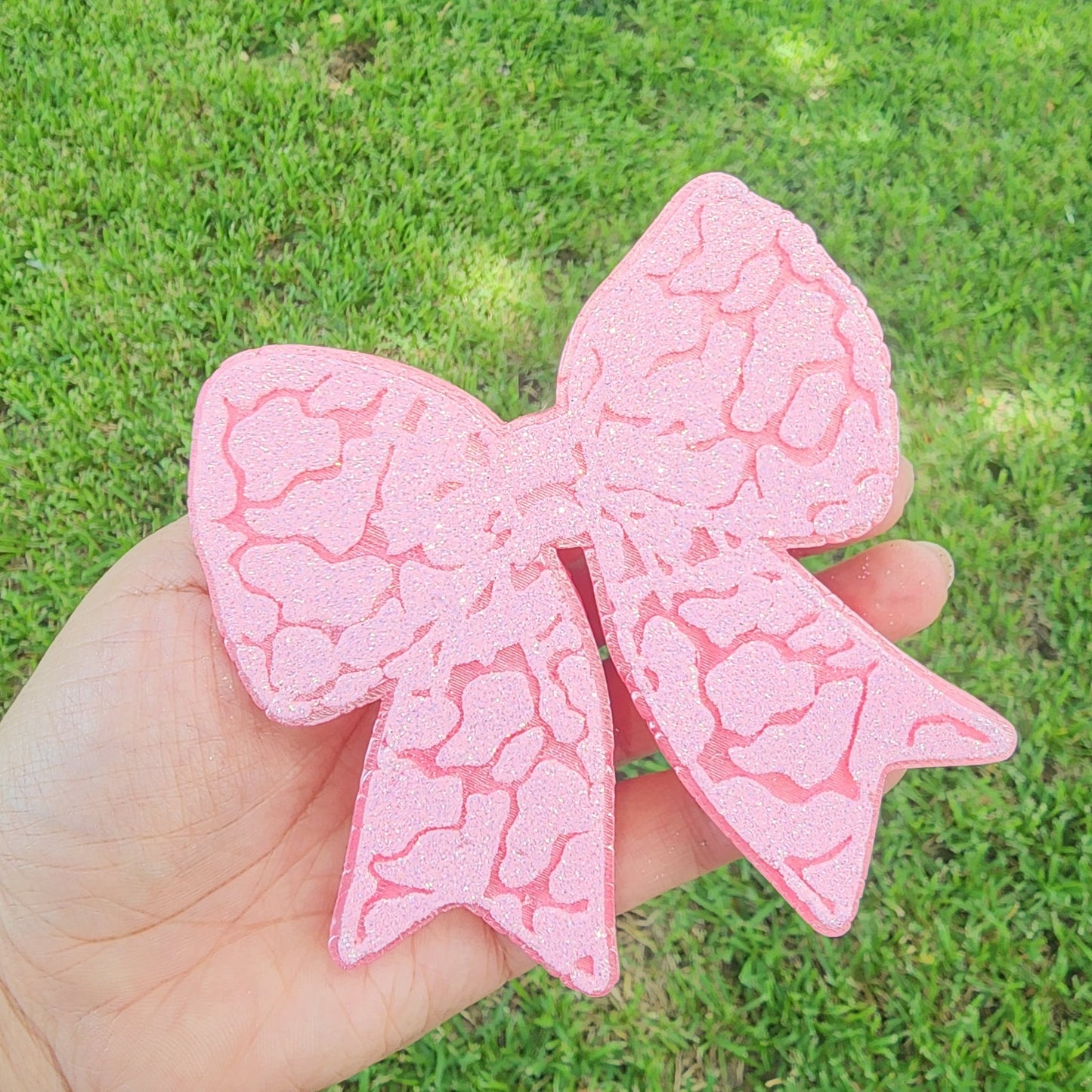 Pink Leopard Bow