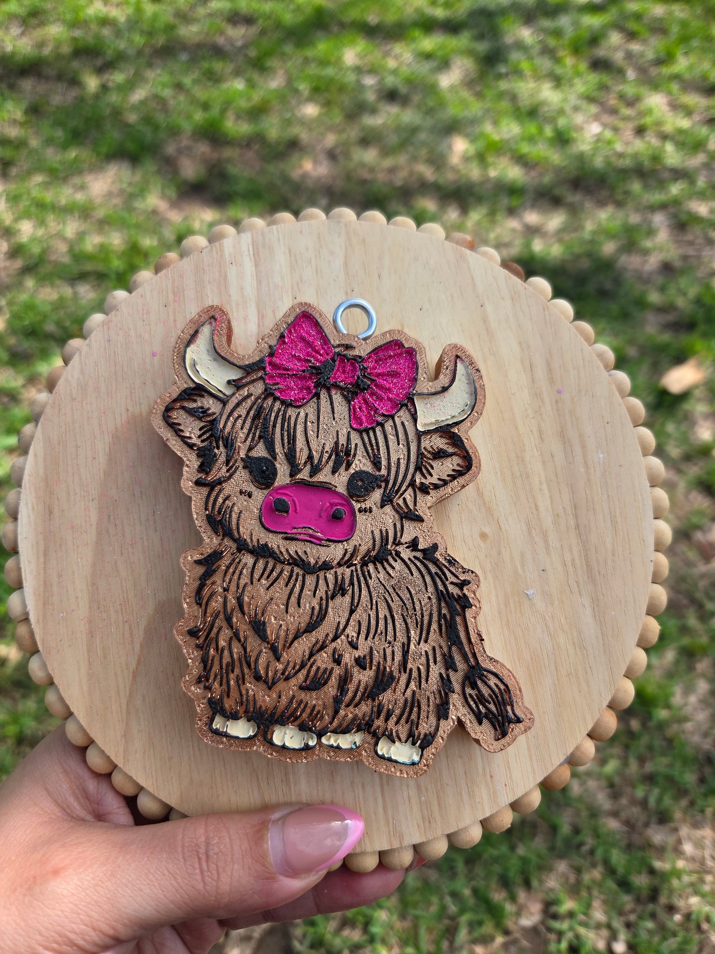 Cow with bow