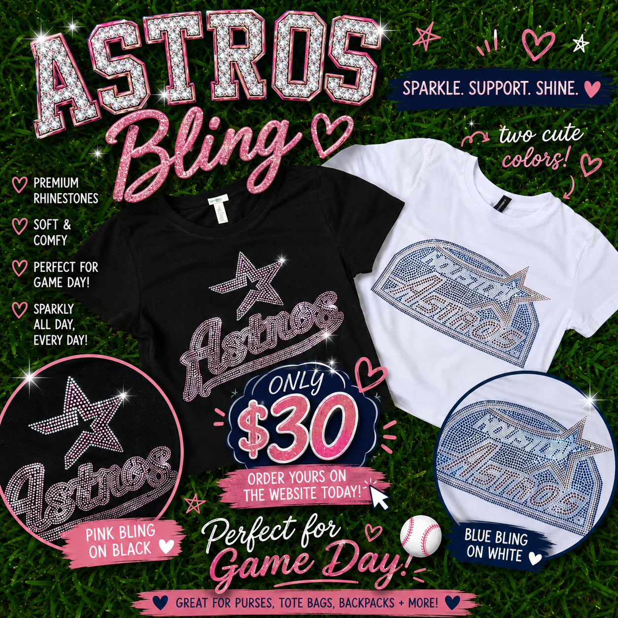 Crop Top bling tee