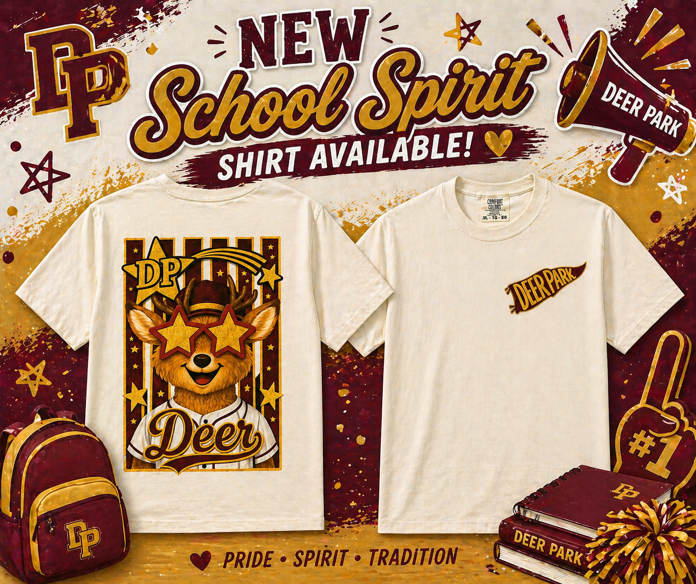 Deer park school spirit Tee