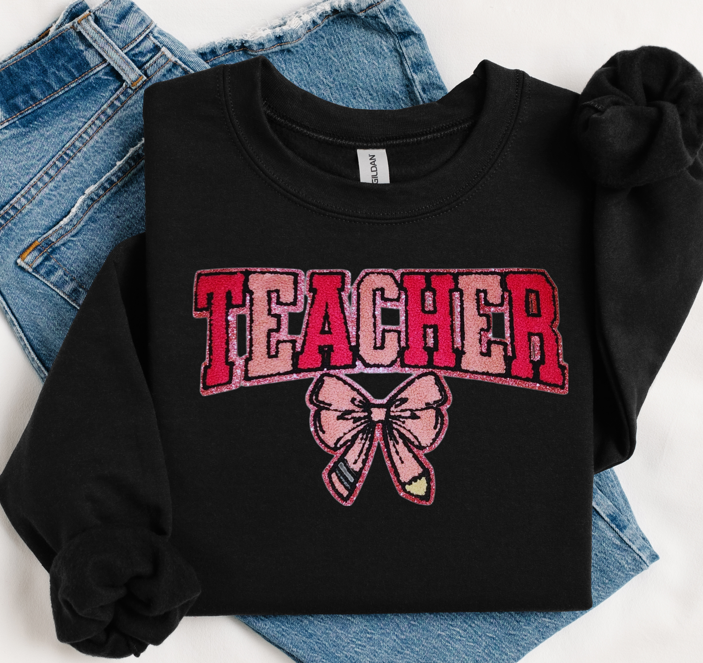 Teacher Sweater with Patch