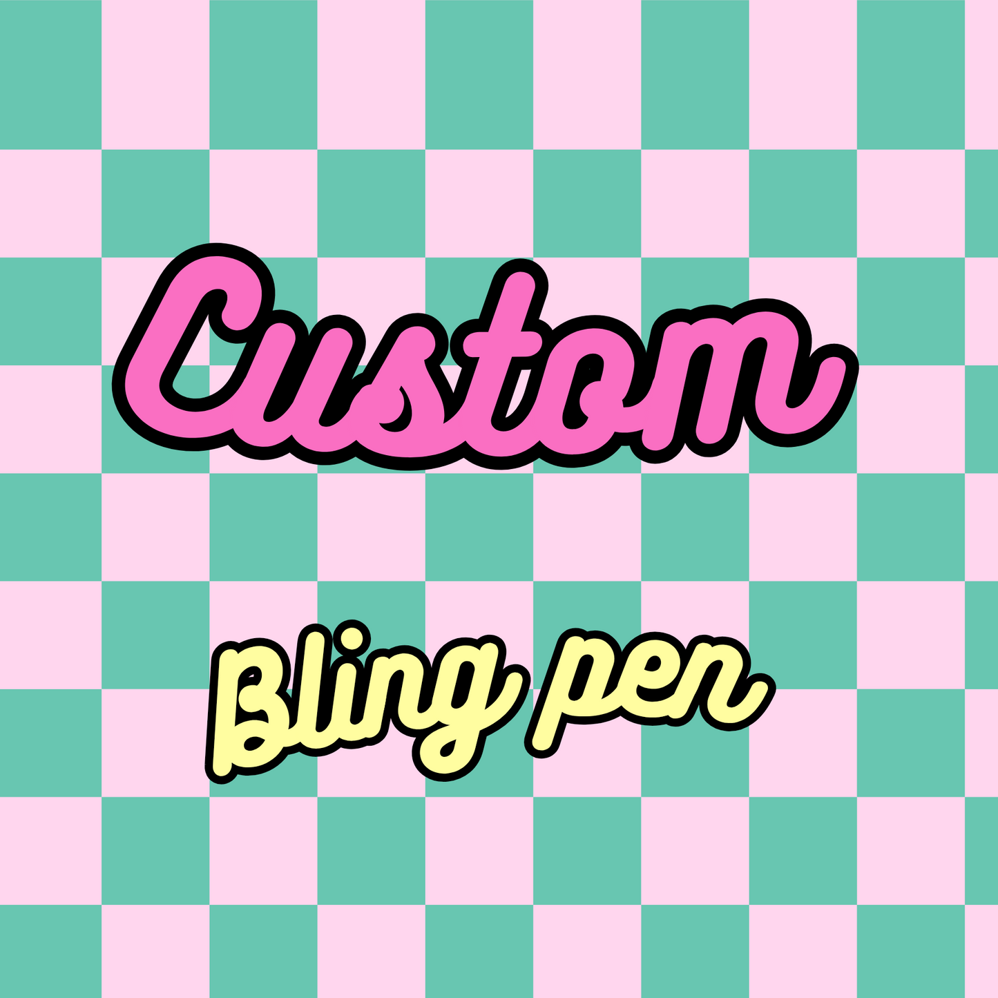 Custom bling pen