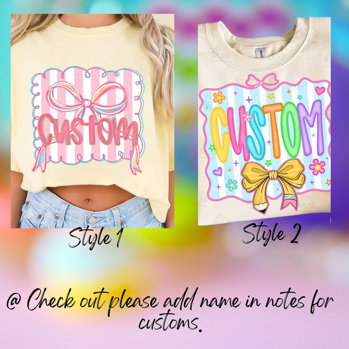 BACK TO SCHOOL CUSTOM