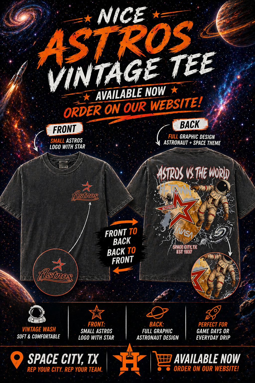 Astros vintage tee