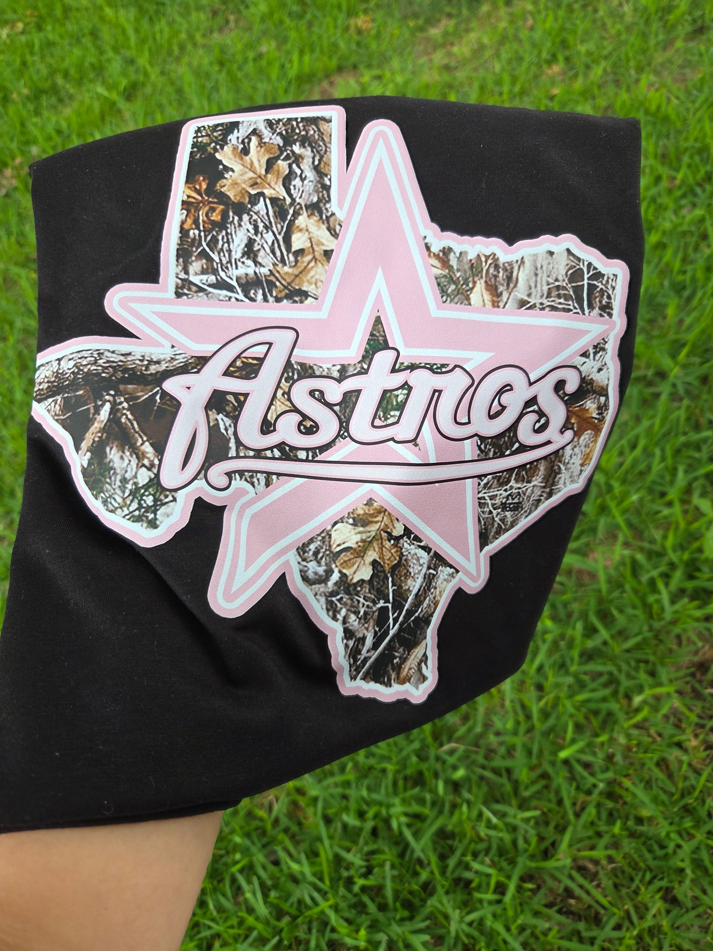 Houston Stros Tee pink