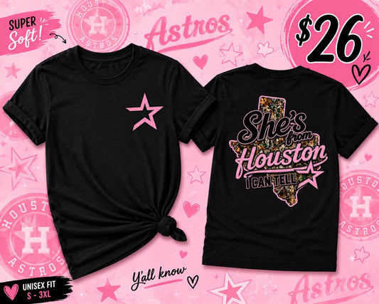 She's from Houston camo Pink