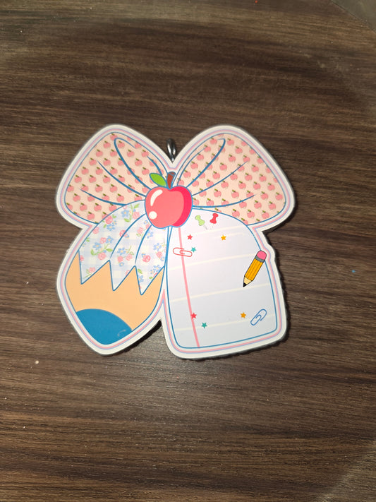 Bow notebook cardstock