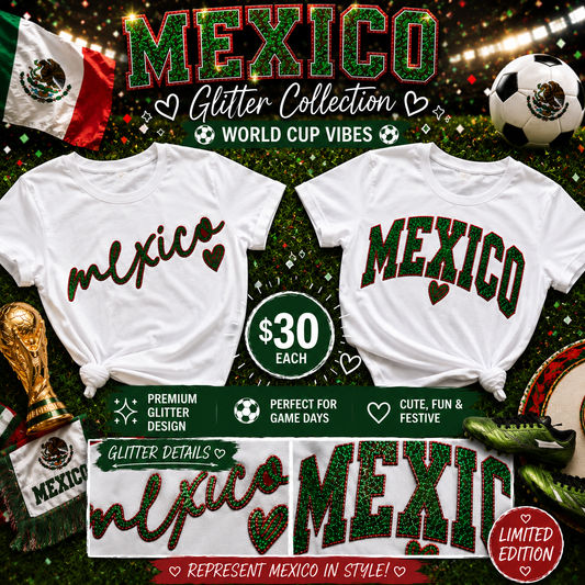 Mexico glitter Regular tee